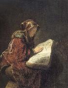 The Prophetess Anna Rembrandt